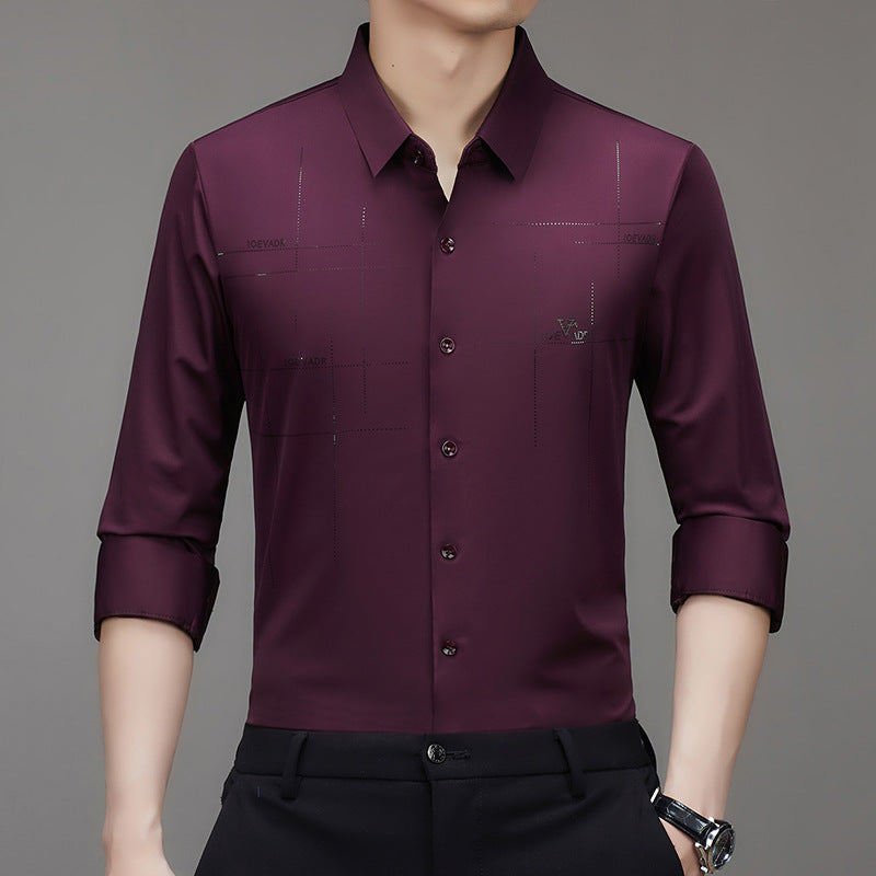🎉(Limited Time Offer 49% OFF)🎉 Men's Long Sleeve Wrinkle Resistant Shirt