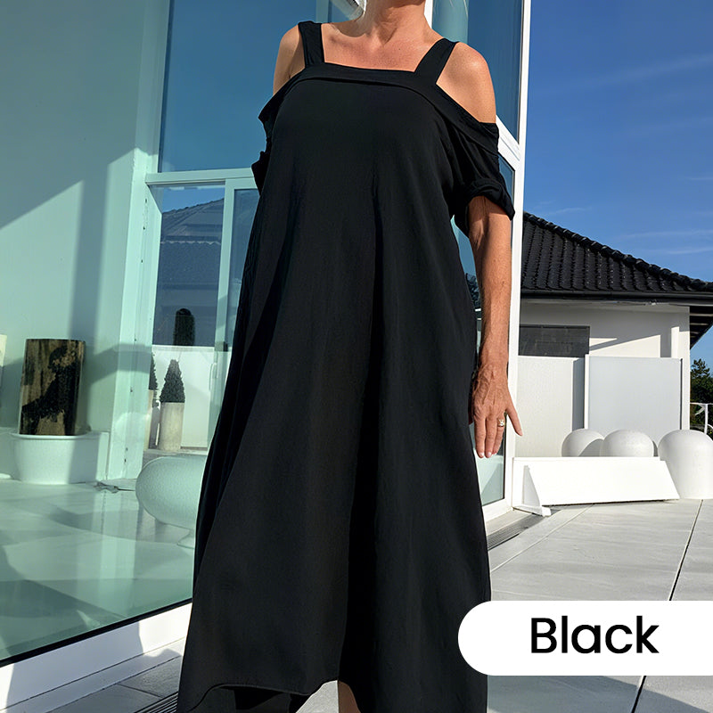 ๐ Women's Maxi Dress With Open Shoulders