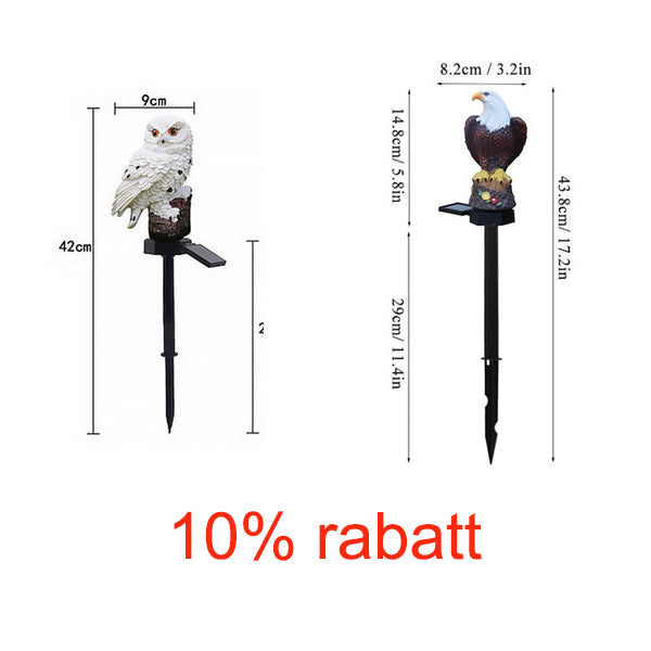 Solar Owl Garden Decorative Landscape Light