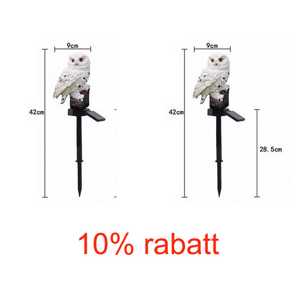 Solar Owl Garden Decorative Landscape Light