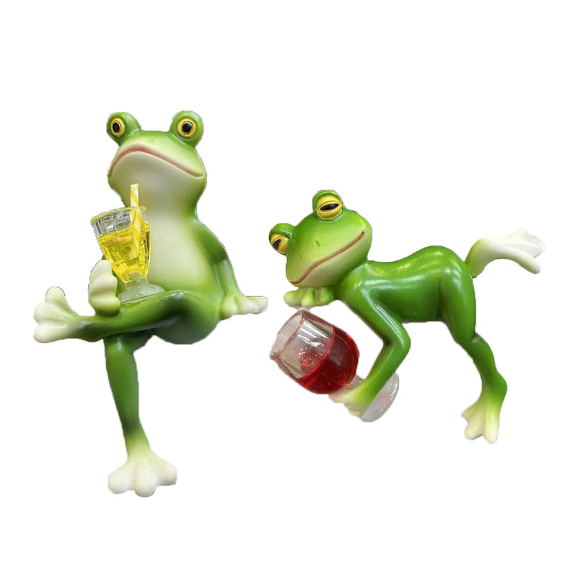 🐸 Frog Flower Pot Hanger Ornament🍷
