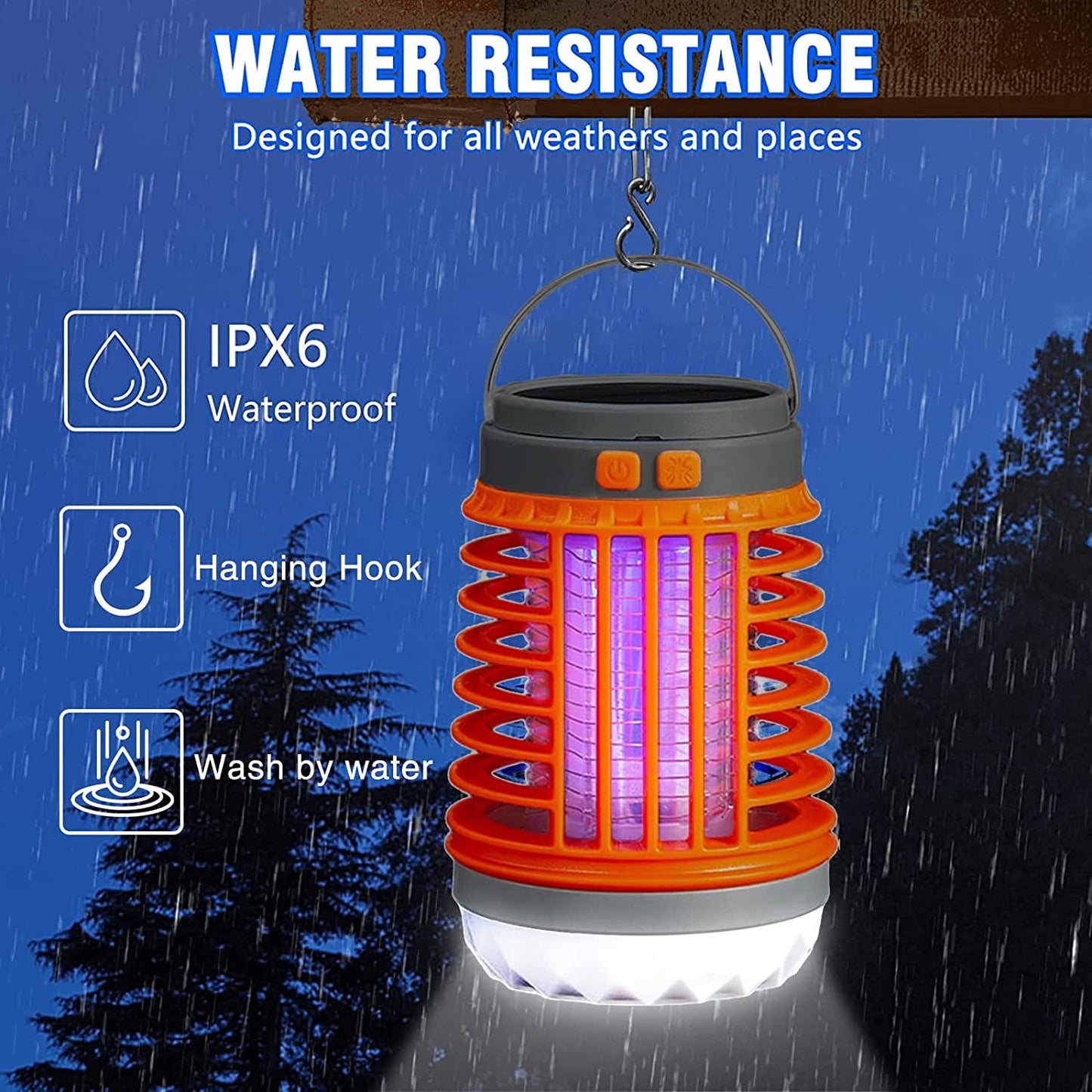š„Clearance Specials 49% OFF - Multifunctional Solar camping Mosquito Killer Lamp