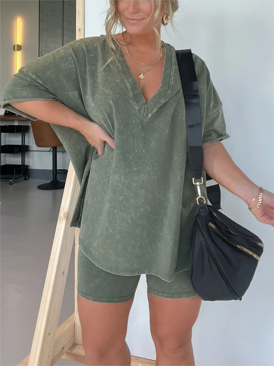 🎉New Product Launch💐– Women's Summer Washed Set(40%OFF🔥)