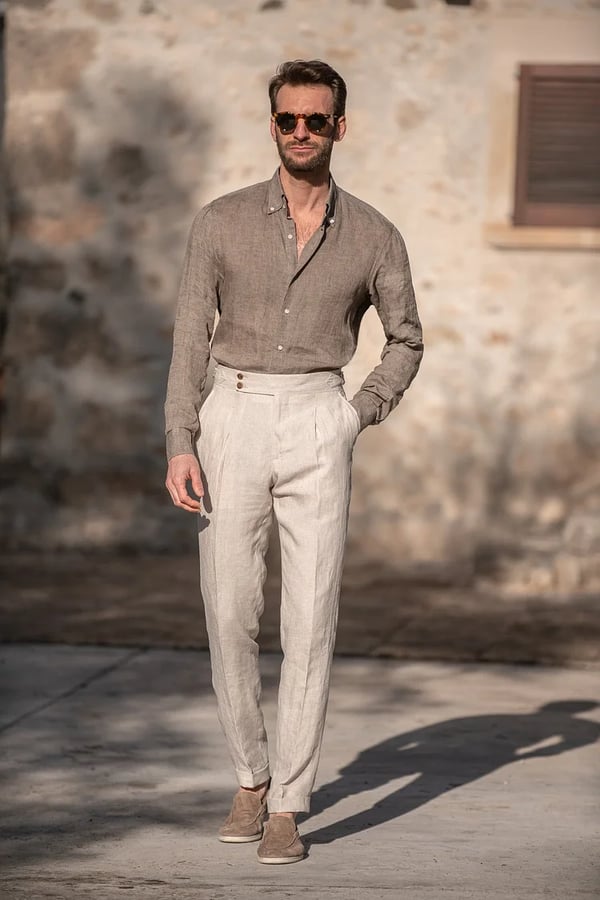 🔥Limited Time Offer 49% OFF⏳ Men's Solid Color Straight Leg Casual Pants