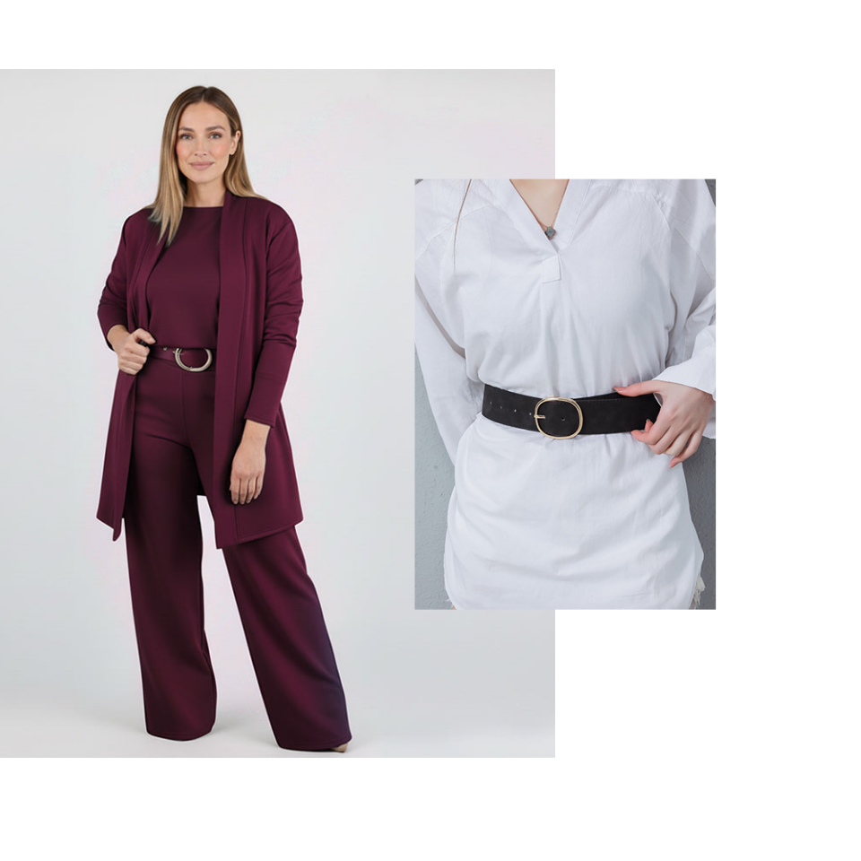 Elegant 3-piece Set Including Long Cardigan, Top And Pantsš