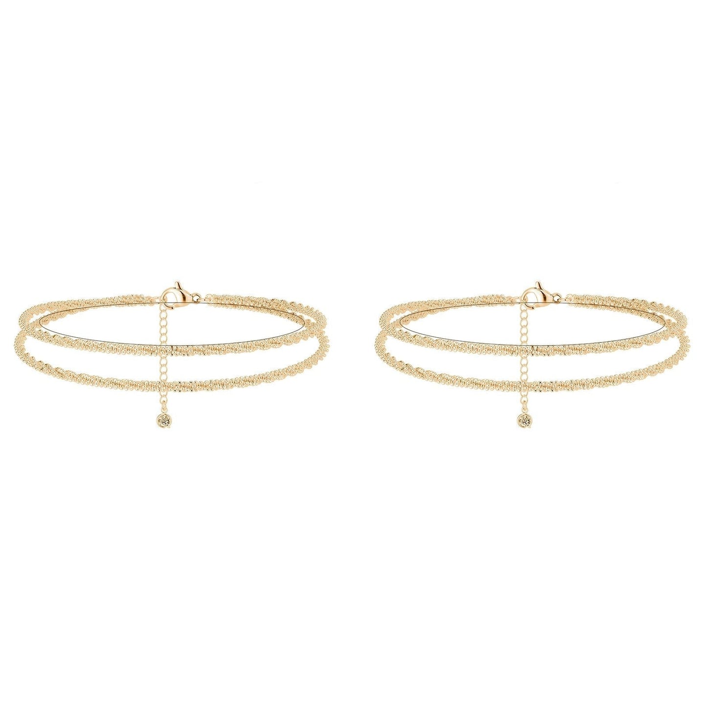 💜BUY 1 GET 1 FREE💜Dainty Layered waterproof anklet