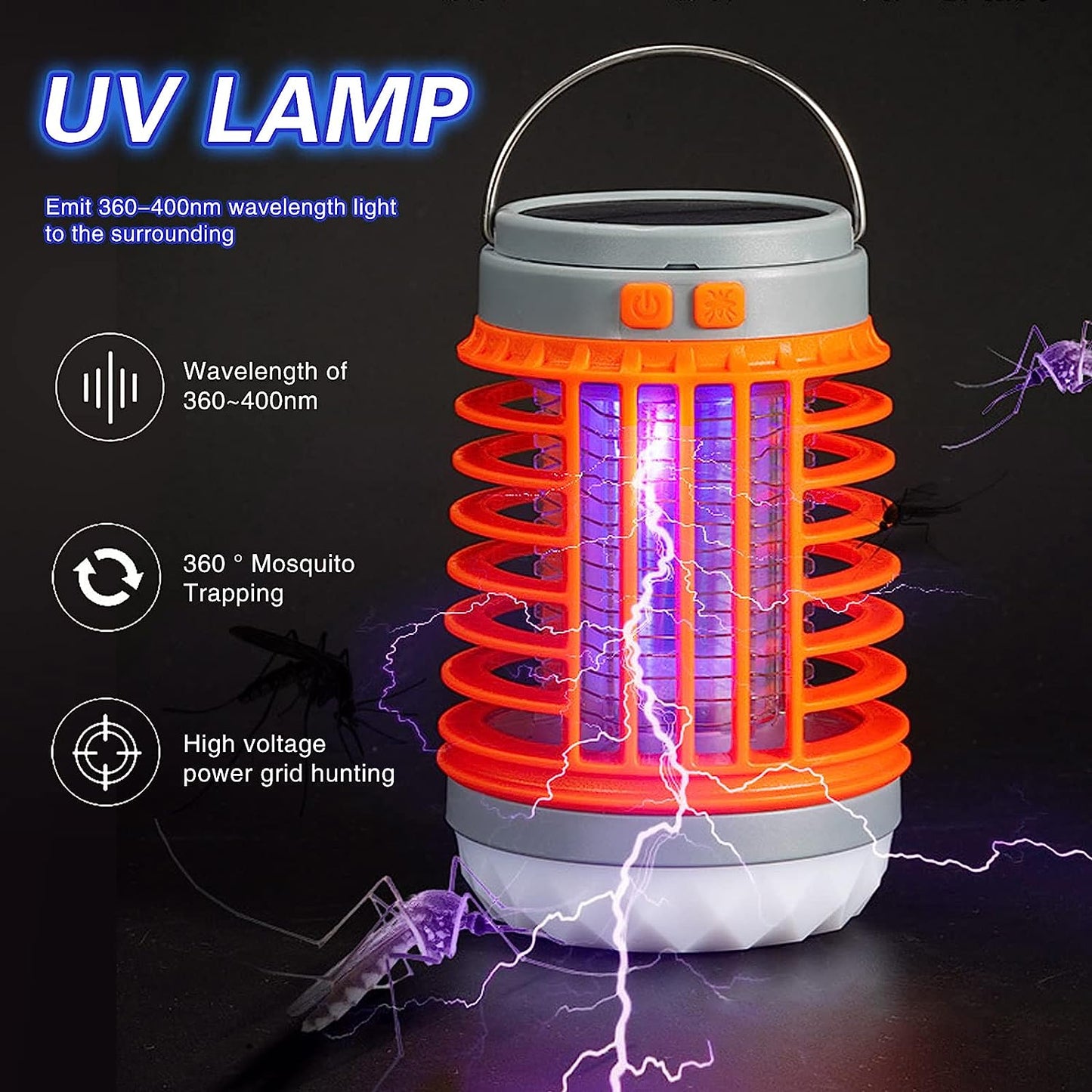 š„Clearance Specials 49% OFF - Multifunctional Solar camping Mosquito Killer Lamp