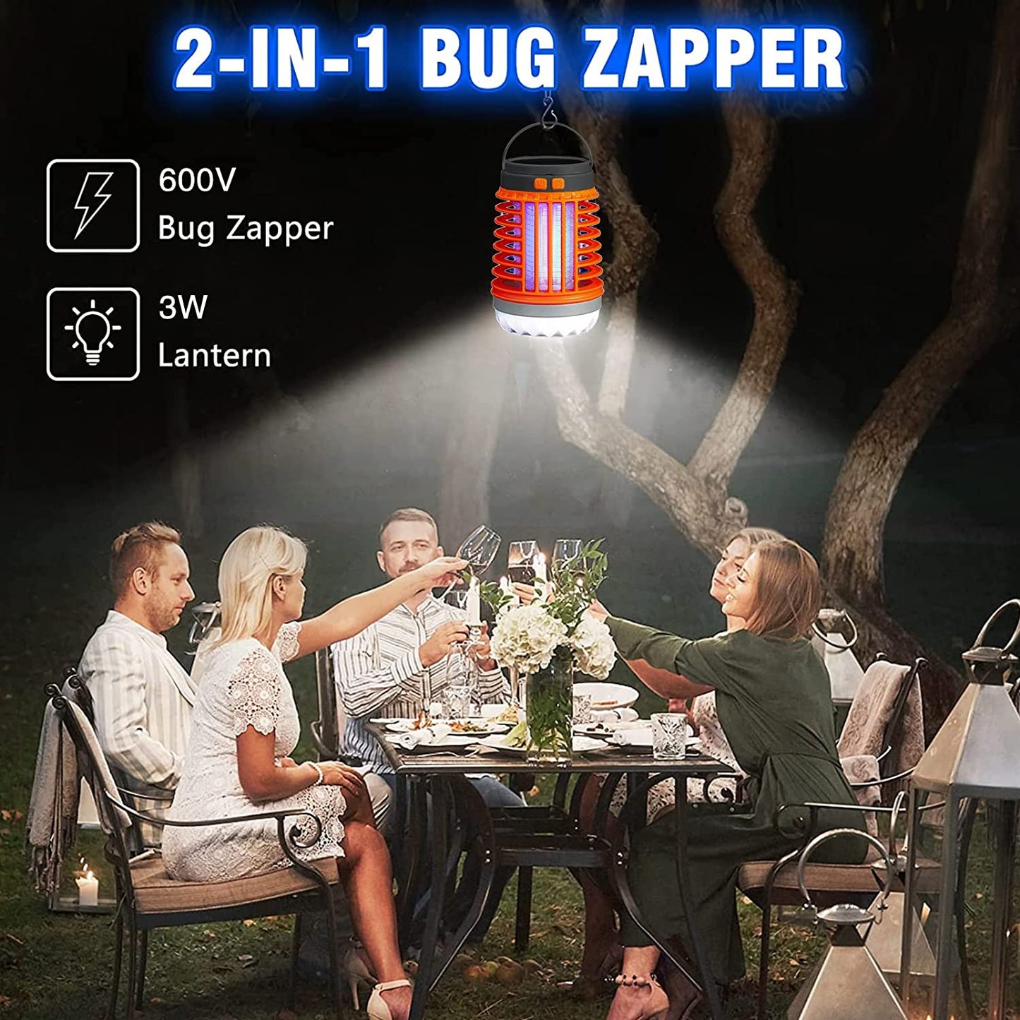 š„Clearance Specials 49% OFF - Multifunctional Solar camping Mosquito Killer Lamp