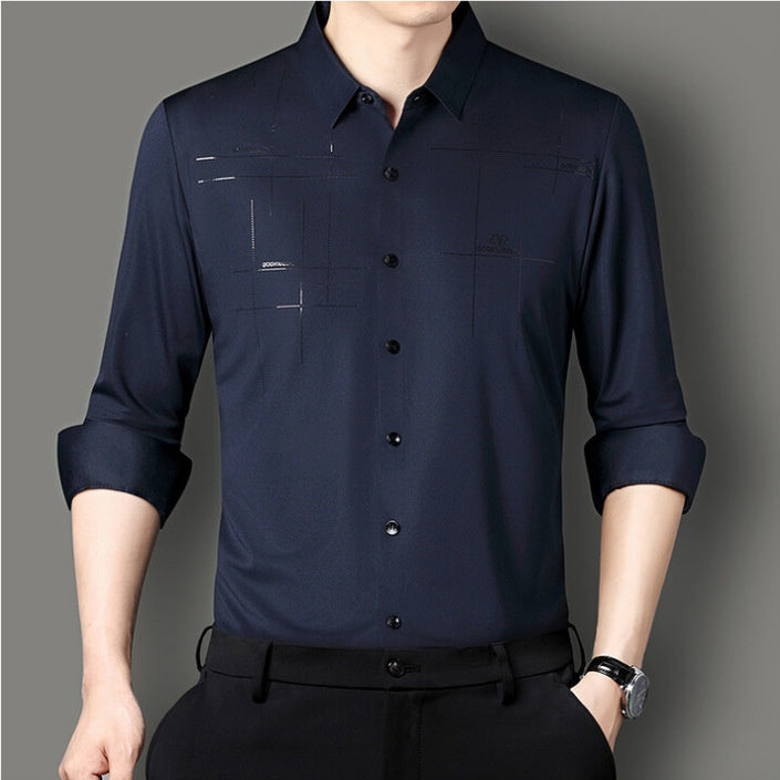 🎉(Limited Time Offer 49% OFF)🎉 Men's Long Sleeve Wrinkle Resistant Shirt