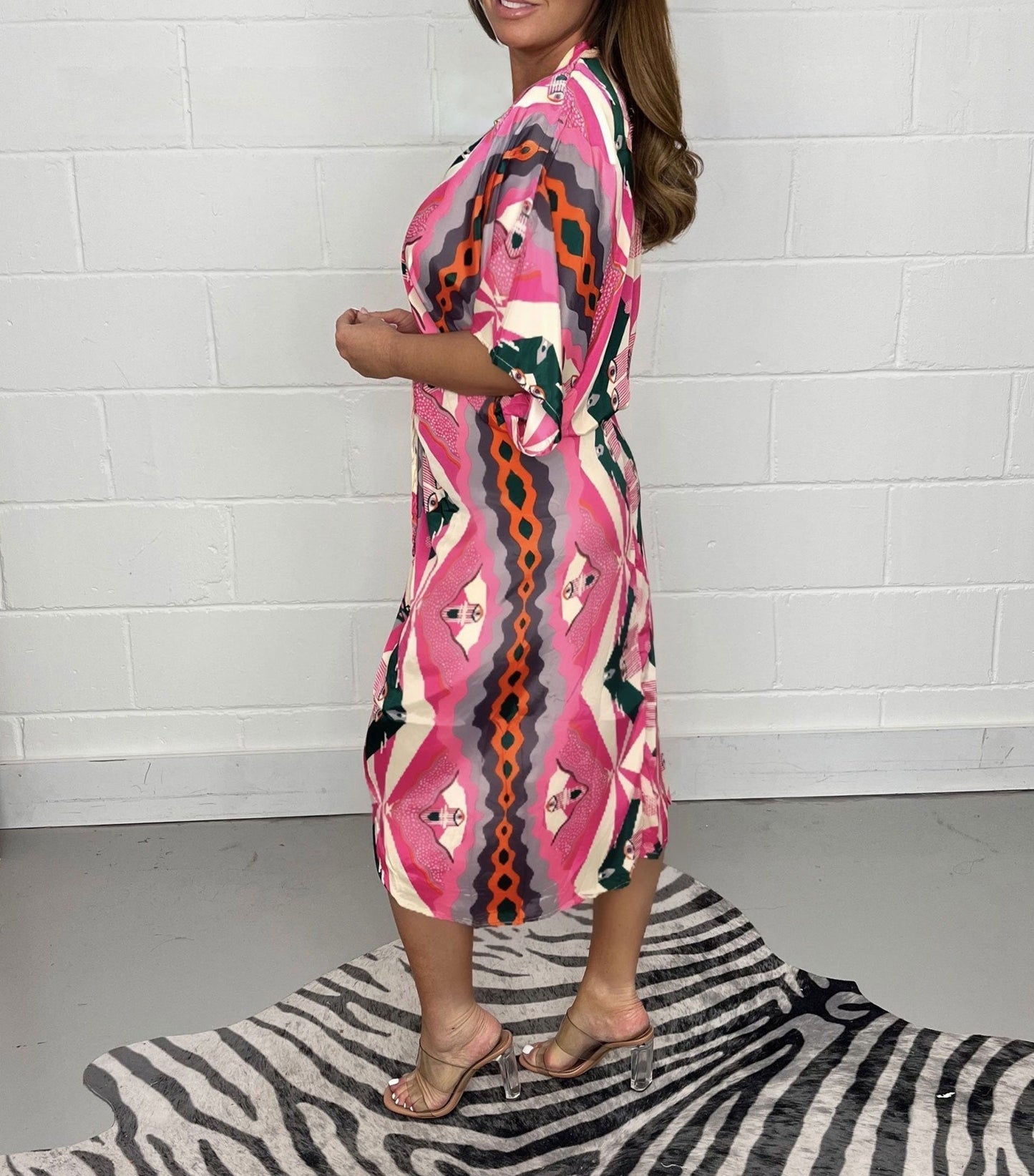 🌷LIMITED TIME OFFER 41%OFF🌷Printed Kimono Midi Dress