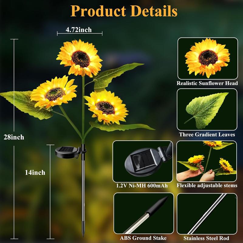 Sunflower Solar Garden Stake Led Lights🌻