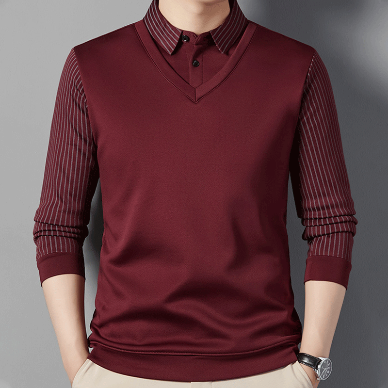 🎅Christmas Sale - 50% OFF🎅 Men's Warm Shirt With Imitation Two-Piece Suit