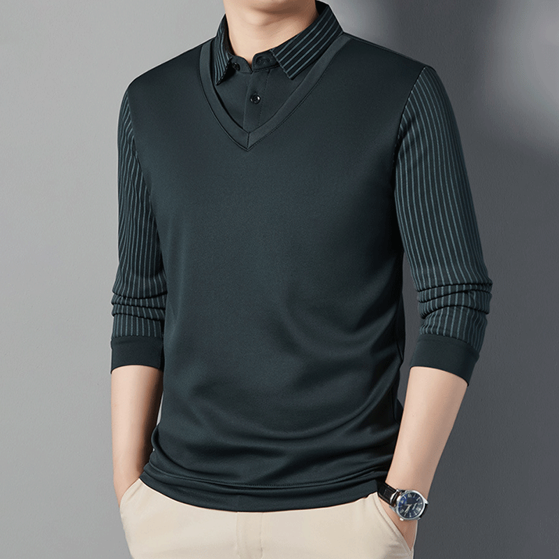 🎅Christmas Sale - 50% OFF🎅 Men's Warm Shirt With Imitation Two-Piece Suit