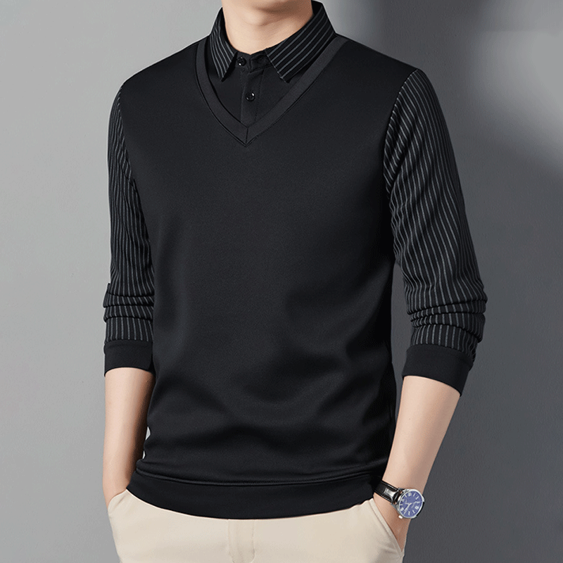 🎅Christmas Sale - 50% OFF🎅 Men's Warm Shirt With Imitation Two-Piece Suit
