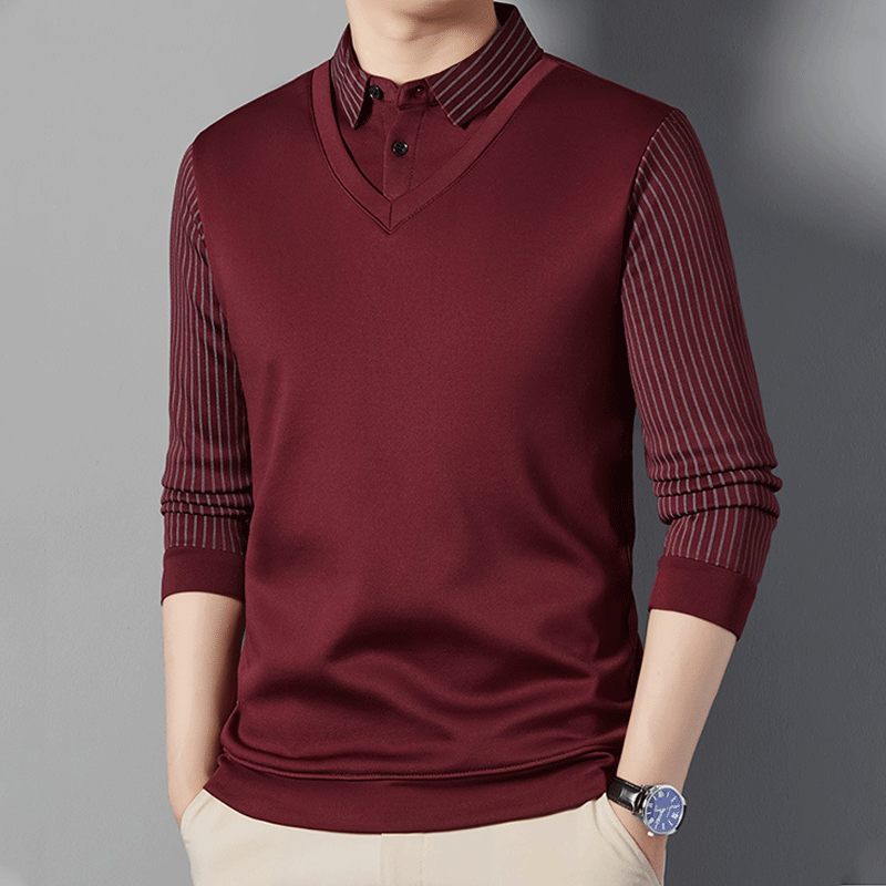 🎅Christmas Sale - 50% OFF🎅 Men's Warm Shirt With Imitation Two-Piece Suit