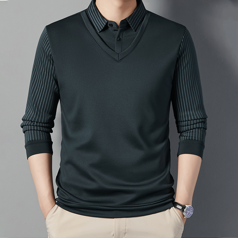 🎅Christmas Sale - 50% OFF🎅 Men's Warm Shirt With Imitation Two-Piece Suit