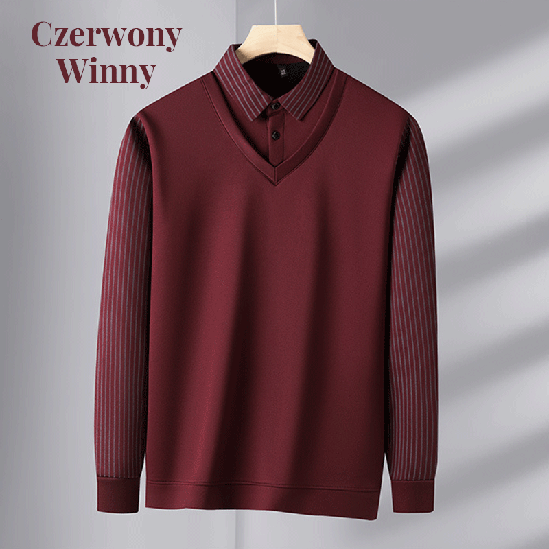 🎅Christmas Sale - 50% OFF🎅 Men's Warm Shirt With Imitation Two-Piece Suit