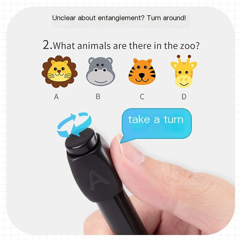 🎉(Buy 1 Get 1 Free for a limited time)🎉ABCD Rotary Answer Black Neutral Pen