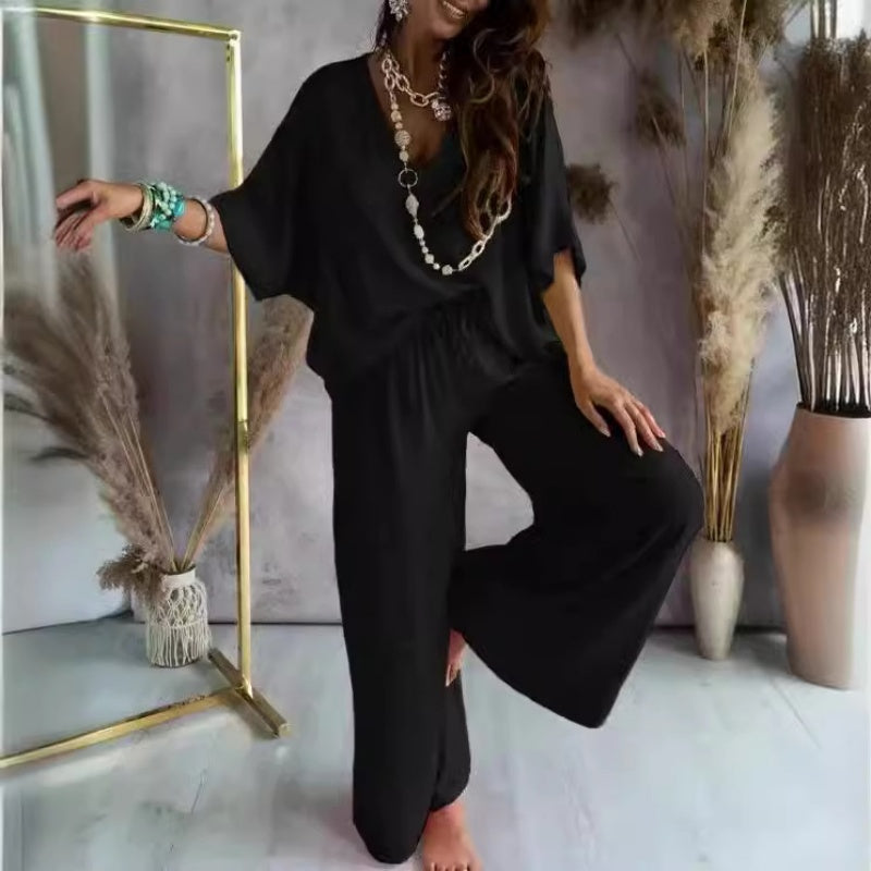 🔥Summer Hot Sale🔥Women’s Casual Loose Solid Color Suit
