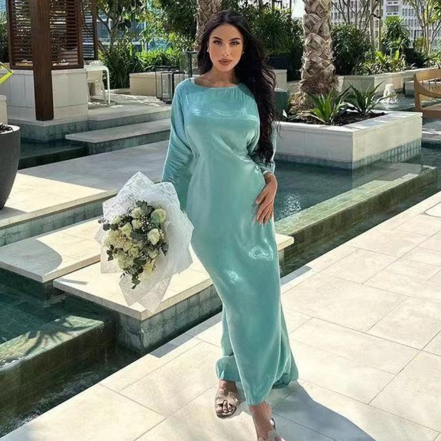 ๐ LIMITED TIME OFFER 43% OFF ๐ Women's Elegant Flowing Satin Long Dresses