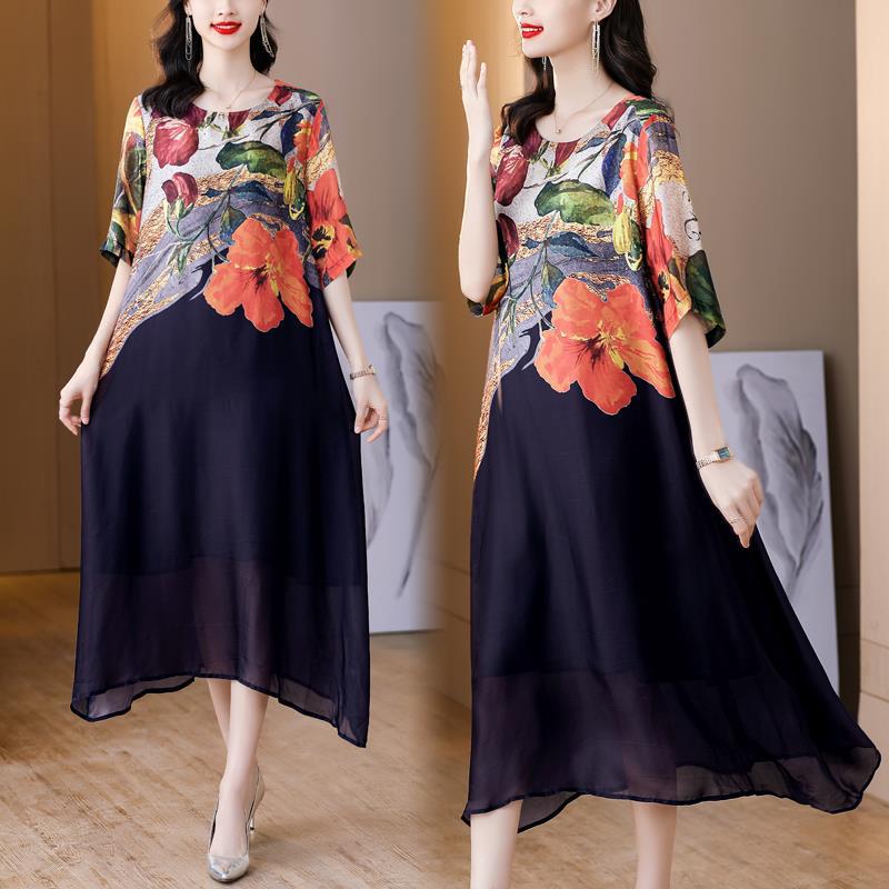 💃Women's Elegant Flowy Floral Print Plus Size Dress