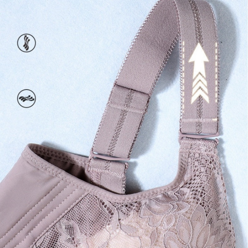 š„Limited time offer buy 1 get 1 freešBreathable Wire-Free Full Coverage Lace Bra