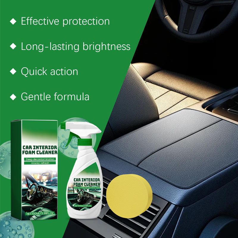 đ„Family Essentialsđ„Effective Car Interior Foam Cleaner with Sponge