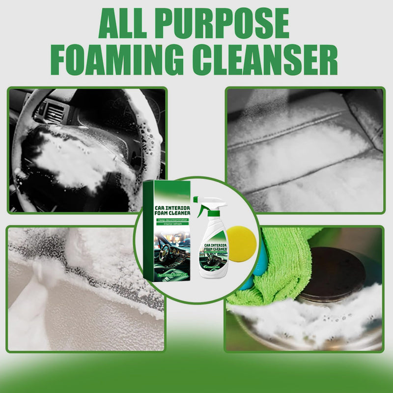 đ„Family Essentialsđ„Effective Car Interior Foam Cleaner with Sponge
