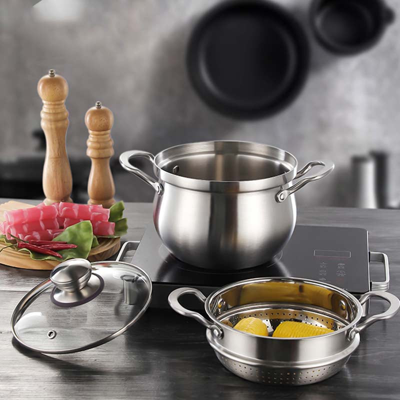 💥Family Essentials💥Multipurpose Large Capacity Stainless Steel Steamer Pot