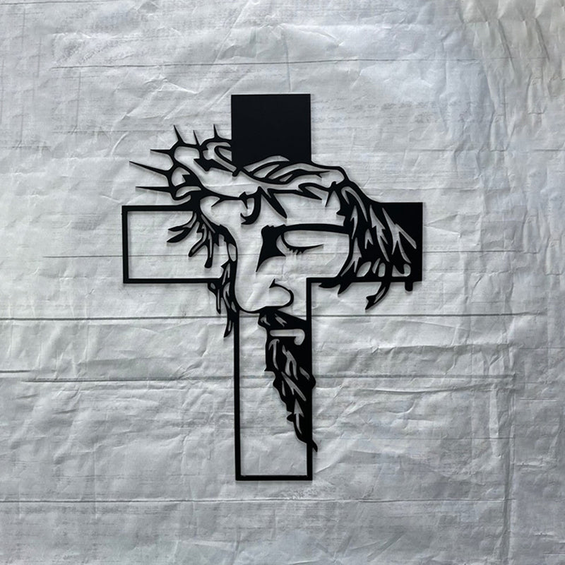 ON SALEš„Jesus Cross Metal Sign Christ Wall Decor