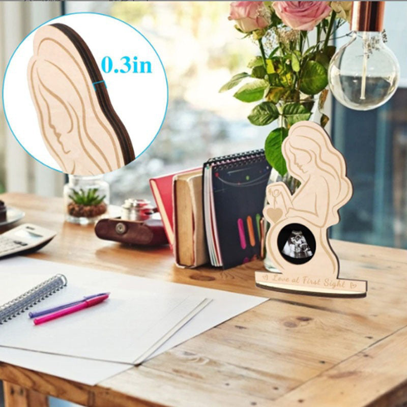 Wooden Baby Ultrasound Photo Frame