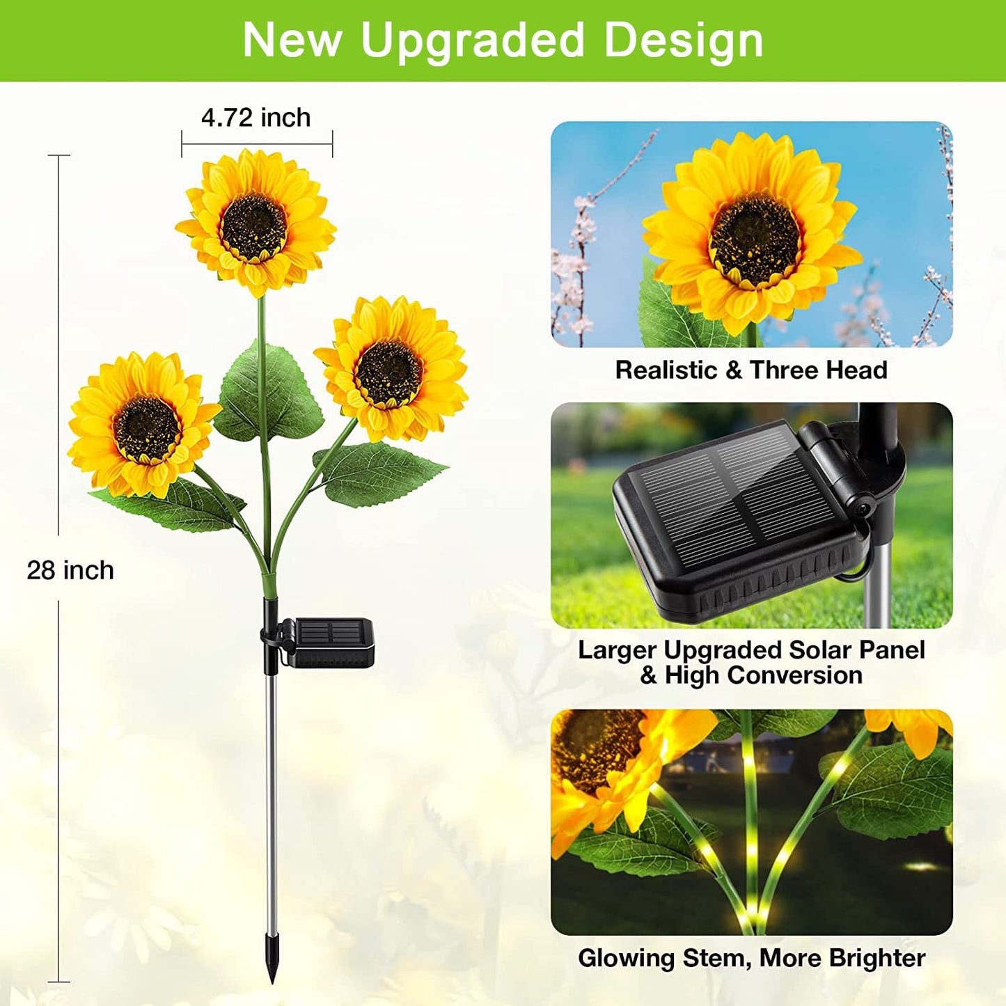 🌻Sunflower Solar Garden Stake Led Lights — Buy 2 Get 1 Free