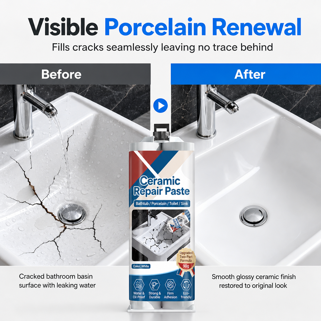 🏠 Ceramic Tile Repair Paste – Restore Cracks & Chips Easily With A DIY Waterproof Repair Solution 🛠️