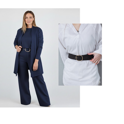 Elegant 3-piece Set Including Long Cardigan, Top And Pants💞