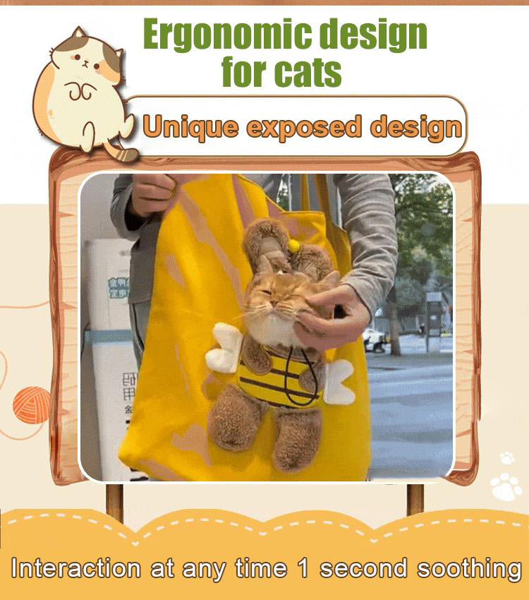 Cute Dew Head Shape Cat Bag - Pets Carrier Bag
