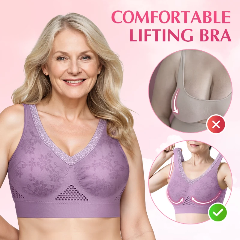 【✨1+1 Free - 2 Pcs】Pure Cotton Buttonless Comfy Lifting Bra