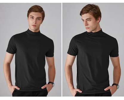 🔥All Colors 💖 Men's High Neck Slim Fit T-shirt