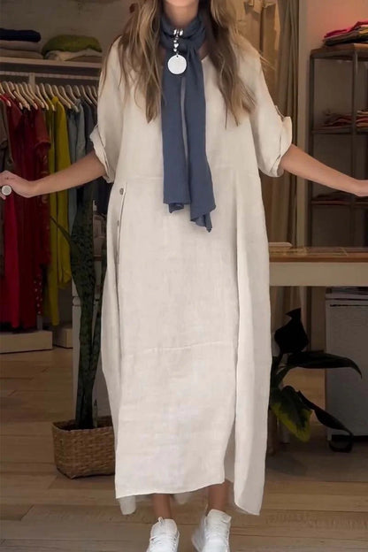 🔥Last Day Sale 39%🔥Women's Linen Cotton Dress