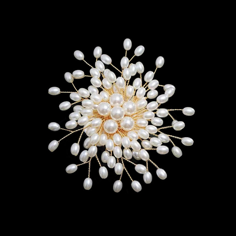 Ladies' High-end Exquisite Handmade Pearl Brooch