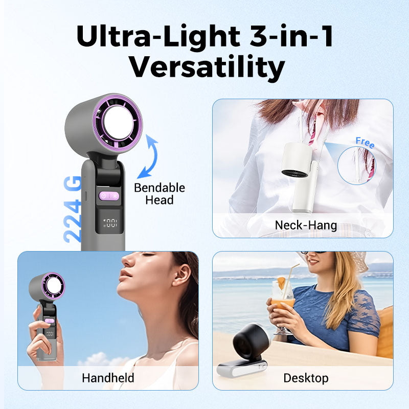 ✨❄️Mini Cool Handheld Powerful Fan