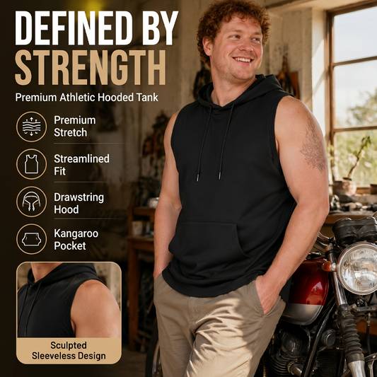 🔥 Sleeveless Hooded Sports Top💧 Moisture-wicking · Quick-drying and friction-resistant🧢