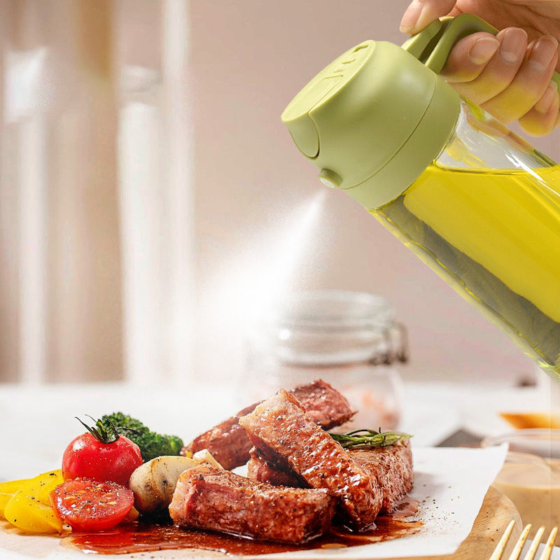 🍳🔥 2-in-1 Glass Oil Sprayer – Spray & dispense in one ✨