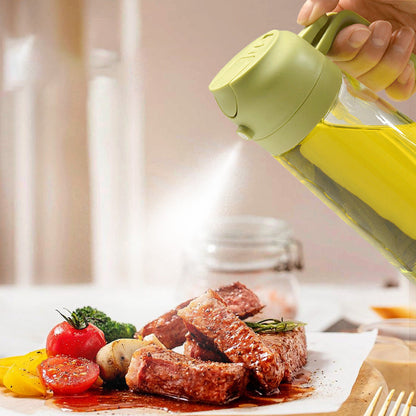 🍳🔥 2-in-1 Glass Oil Sprayer – Spray & dispense in one ✨