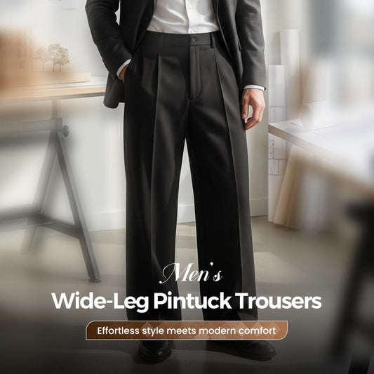 👖 Men's Minimalist Wide-Leg Pants – Structured Seams & Premium Fabric – Bold Silhouette & Versatile Style 🚶‍♂️