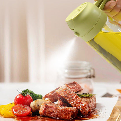 🍳🔥 2-in-1 Glass Oil Sprayer – Spray & dispense in one ✨