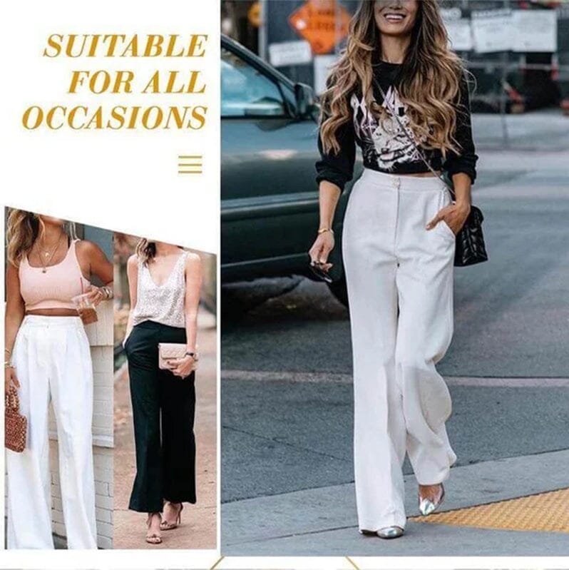 🎁Hot Sale 39% OFF⏳Effortless Tailored Wide Leg Pants