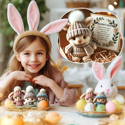 🎉Special Sale🐇Handmade Mini Bunny Hug Cute Easter Gift🎁