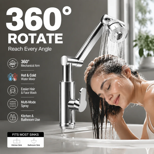 360° Rotating Mechanical Arm Faucet