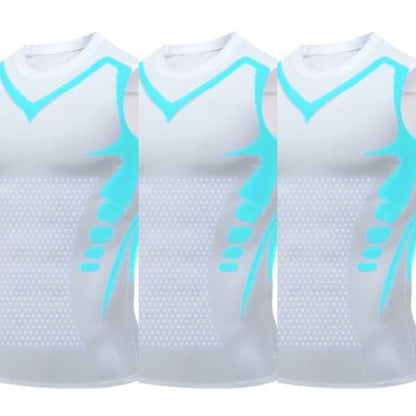 Ionic Shaping Vest – Cooling compression, smooths belly & love handles. Invisible under shirts. Feel confident again! 💪✨