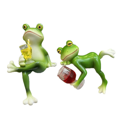 🐸 Frog Flower Pot Hanger Ornament🍷